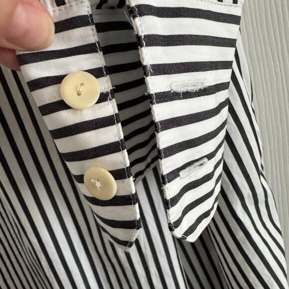 Maria McManus Striped Shirtdress in Black/White, size XS (fits size Small) - Picture 8 of 13
